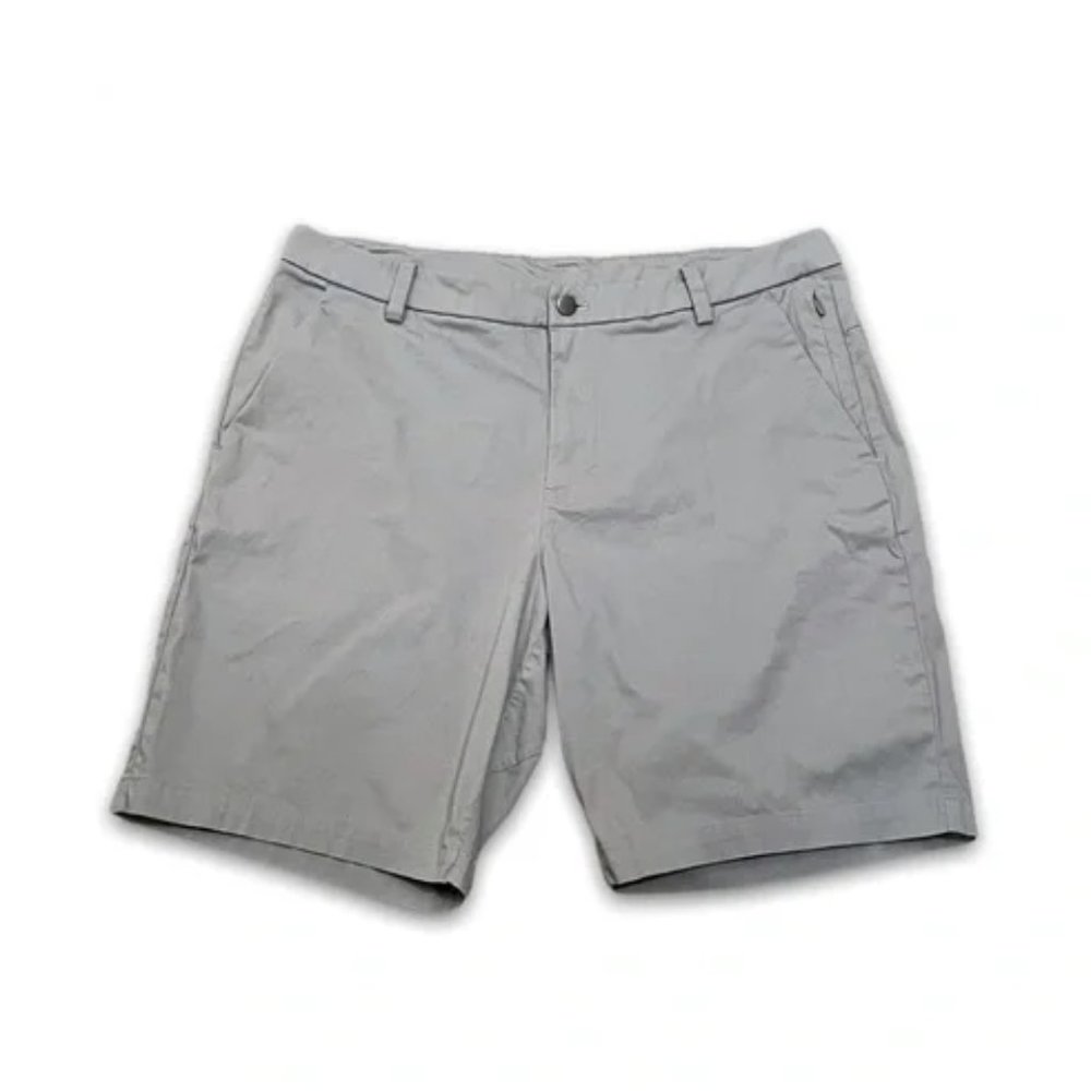 Lululemon - On The Move Classic Fit Shorts Grey Size:34 Inseam:9”